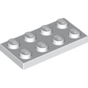 LEGO Plaat 2x4 WIT (100 stuks)