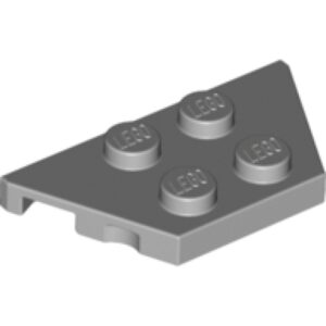 LEGO Plaat 2x4 Wedge LICHTGRIJS (100 stuks)