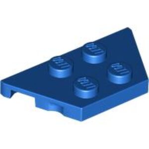 LEGO Plaat 2x4 Wedge BLAUW (100 stuks)