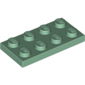 LEGO Plaat 2x4 ZANDGROEN (100 stuks)