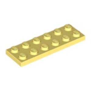 LEGO Plaat 2x6 LICHTGEEL (100 stuks)