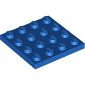 LEGO Plaat 4x4 BLAUW (100 stuks)