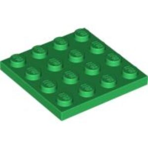 LEGO Plaat 4x4 GROEN (100 stuks)