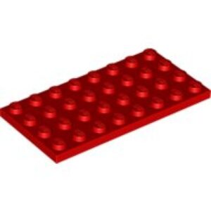 LEGO Plaat 4x8 ROOD (10 stuks)