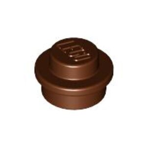 LEGO Plaat Rond 1x1 BRUIN (100 stuks)