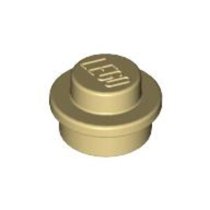 LEGO Plaat Rond 1x1 BEIGE (100 stuks)