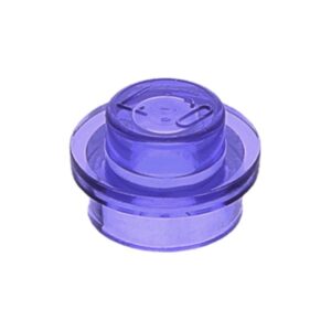 LEGO Plaat Rond 1x1 TRANSPARTANT PAARS (100 stuks)
