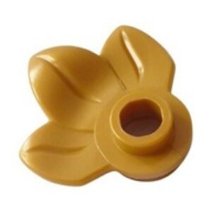 LEGO Plant Rond 1x1 met 3 Bladeren GOUDKLEURIG (100 stuks)