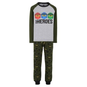LEGO Pyjama Ninjago DONKERGROEN (M12010334 - Maat 104)