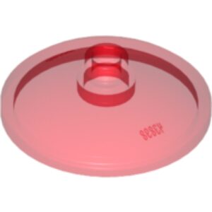 LEGO Radar 3x3 TRANSPARANT ROOD (100 stuks)