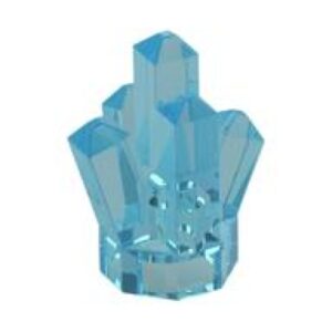 LEGO Rotskristal TRANSPARANT LICHTBLAUW (10 stuks)