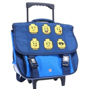LEGO Rugzak Trolley Minifiguur Gezichten BLAUW