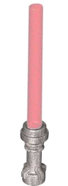 LEGO SW Lichtzwaard ZILVER-ROOD