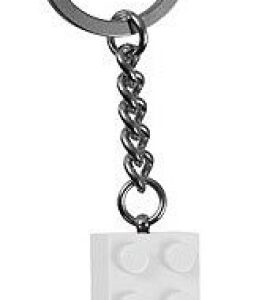 LEGO Sleutelhanger Steen 2x4 WIT