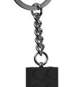 LEGO Sleutelhanger Steen 2x4 ZWART