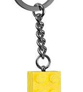 LEGO Sleutelhanger Steen 2x4 GEEL