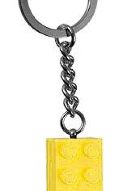 LEGO Sleutelhanger Steen 2×4 GEEL