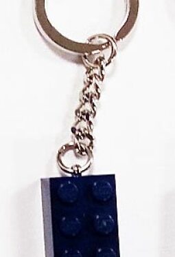 LEGO Sleutelhanger Steen 2×4 DONKERBLAUW