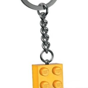 LEGO Sleutelhanger Steen 2x4 OKERGEEL