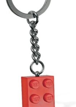 LEGO Sleutelhanger Steen 2×4 ROOD