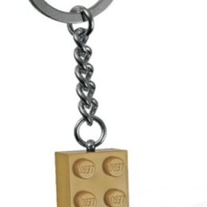 LEGO Sleutelhanger Steen 2x4 DONKERBEIGE