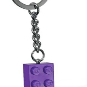 LEGO Sleutelhanger Steen 2x4 PAARS