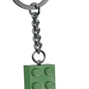 LEGO Sleutelhanger Steen 2x4 DONKERGROEN