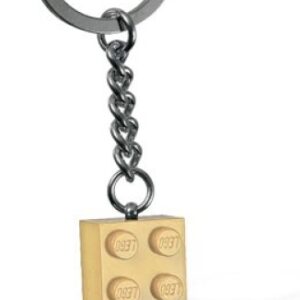 LEGO Sleutelhanger Steen 2x4 BEIGE