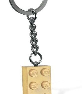 LEGO Sleutelhanger Steen 2×4 BEIGE