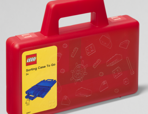 LEGO Sorting Case To Go ROOD