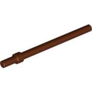 LEGO Staaf 6L met Stopring BRUIN (100 stuks)