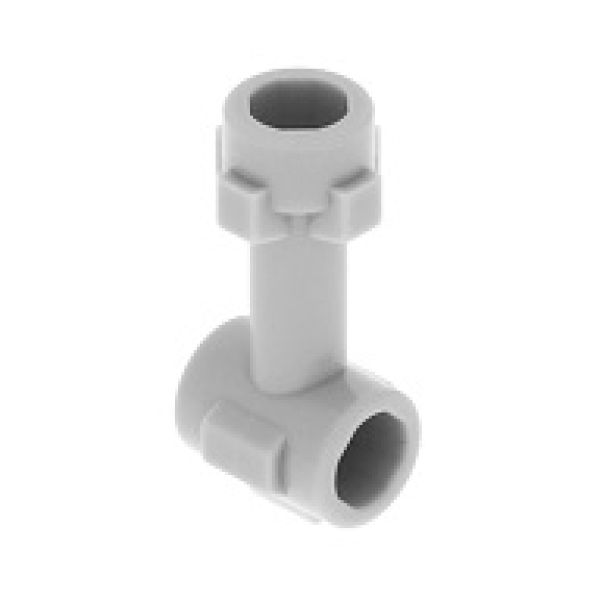 LEGO Staaf met Nop en 2 Zij-noppen LICHTGRIJS (100 stuks)