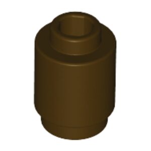 LEGO Steen 1x1 Rond DONKERBRUIN (100 stuks)