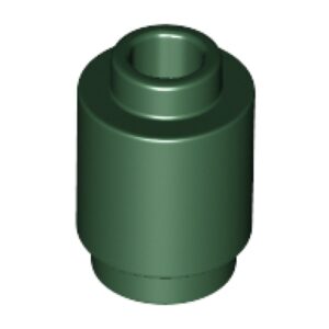LEGO Steen 1x1 Rond DONKERGROEN (100 stuks)