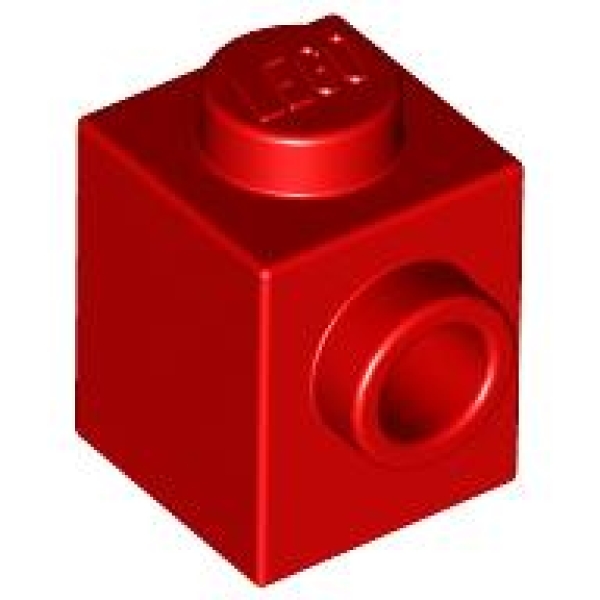 LEGO Steen 1x1 met 1 Zij-nop ROOD (100 stuks)