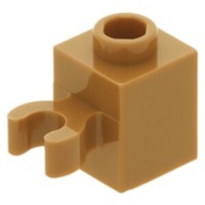 LEGO Steen 1x1 met Clip NOUGAT (100 stuks)