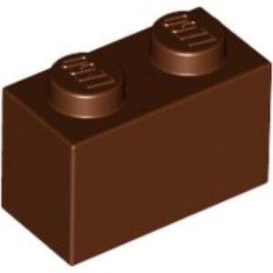 LEGO Steen 1x2 BRUIN (100 stuks)