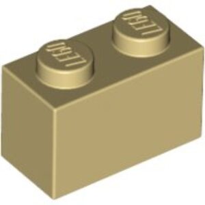 LEGO Steen 1x2 BEIGE (100 stuks)