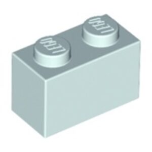 LEGO Steen 1x2 LICHTAQUA (100 stuks)