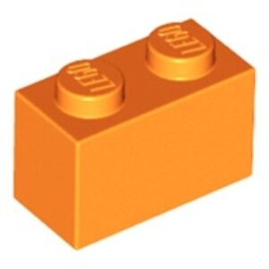 LEGO Steen 1x2 ORANJE (100 stuks)