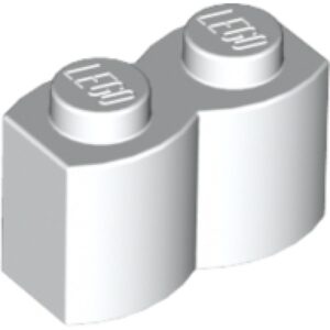LEGO Steen 1x2 Palisade WIT (100 stuks)