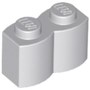 LEGO Steen 1x2 Palisade LICHTGRIJS (100 stuks)