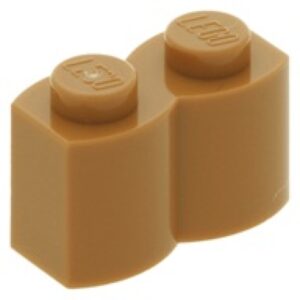 LEGO Steen 1x2 Palisade NOUGAT (100 stuks)