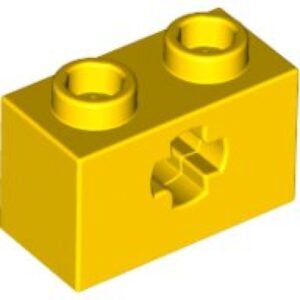 LEGO Steen 1x2 met Asopening GEEL (100 stuks)