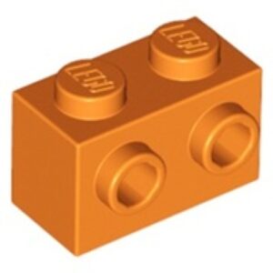 LEGO Steen 1x2 met Zij-noppen ORANJE (100 stuks)