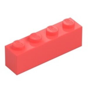 LEGO Steen 1x4 KORAAL (100 stuks)