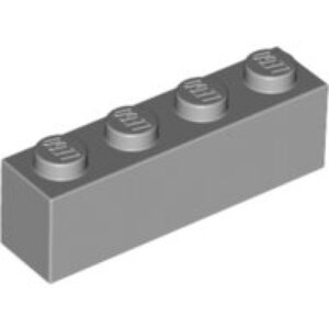 LEGO Steen 1x4 LICHTGRIJS (100 stuks)