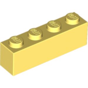 LEGO Steen 1x4 LICHTGEEL (100 stuks)