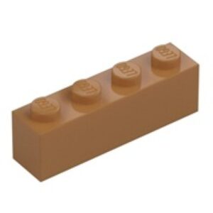 LEGO Steen 1x4 NOUGAT (100 stuks)