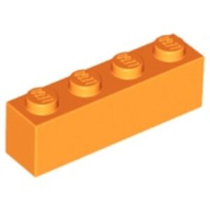 LEGO Steen 1x4 ORANJE (100 stuks)